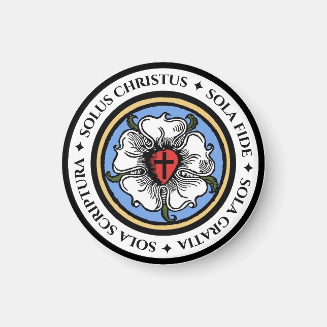Fyra Solas - Lutheran Magnet (Framsidan)