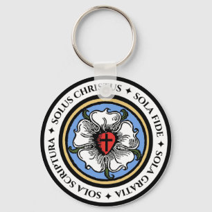 Fyra Solas - Lutheran Nyckelring