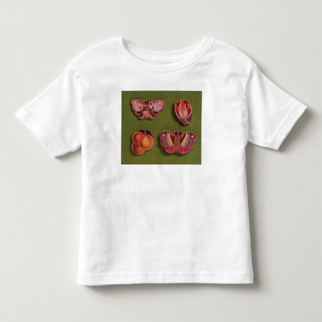 Fyra som är emaljerade och prydas med ädelsten, tee shirt (Framsida)