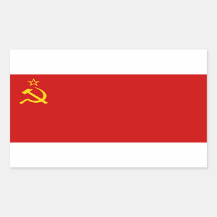 FYRA Sovjetunionens Flagga Rektangulärt Klistermärke