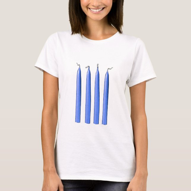 Fyra stearinljus/dela sig handtag tee (Framsida)