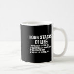 Fyra steg i Life Santa Fars dag Funny Pappa Pa Pa Kaffemugg<br><div class="desc">Fyra stadier av Life Santa Fars dag Funny Pappa Pappa Grandpa</div>
