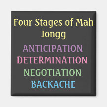 Fyra steg i Mah Jongg Magnet
