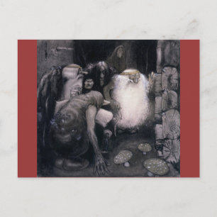 Fyra stora Troll Vykort