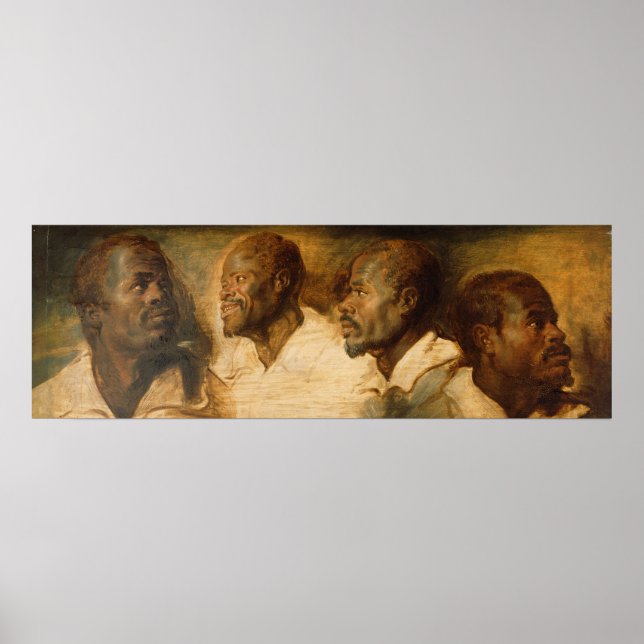 Fyra studier av en manlig chef, Ruebens Poster (Framsidan)