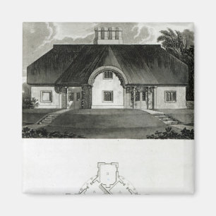 Fyra stugor, 1818 magnet