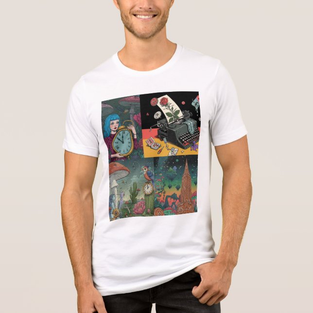 Fyra surreala Dreamscape-visioner T Shirt (Framsida)