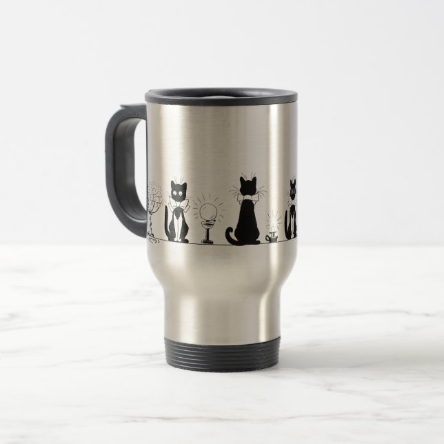 Fyra Svarta katter, Louis Wain Mugg (Framsida vänster)