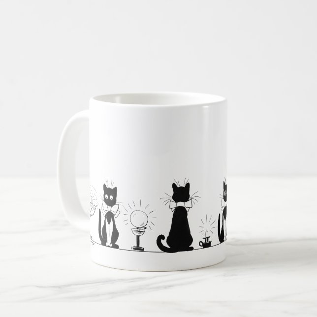 Fyra Svarta katter, Louis Wain Mugg (Framsida vänster)