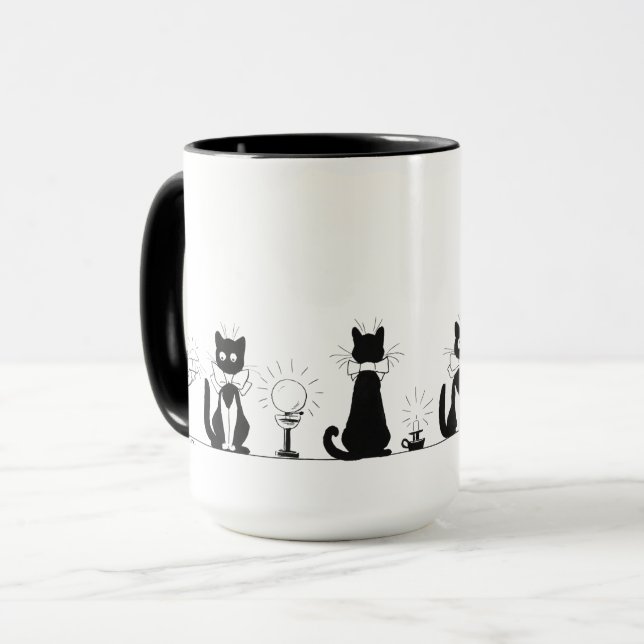 Fyra Svarta katter, Louis Wain Mugg (Framsida vänster)