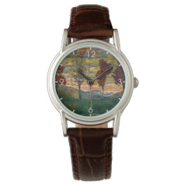 Fyra Träd (liggande konst) (av Egon Schiele) Armbandsur