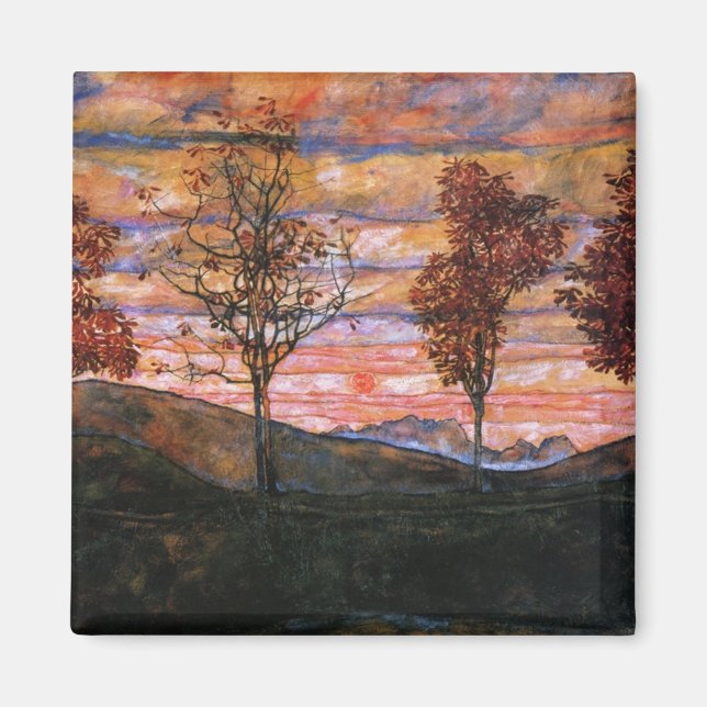 Fyra Träd Magnet (Framsidan)