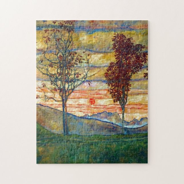 Fyra Tress Egon Schiele Pussel (Vertikal)