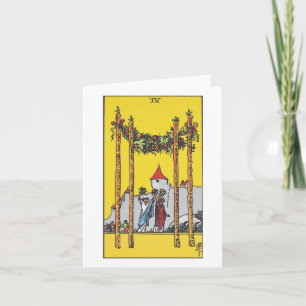 Fyra trollspön - Rider Waite Smith tarot Kort