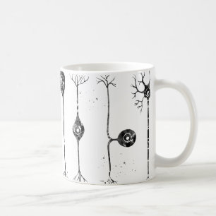 Fyra typer av neuroner kaffemugg
