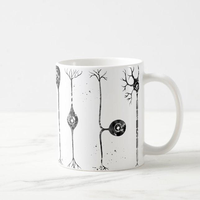 Fyra typer av neuroner kaffemugg (Höger)