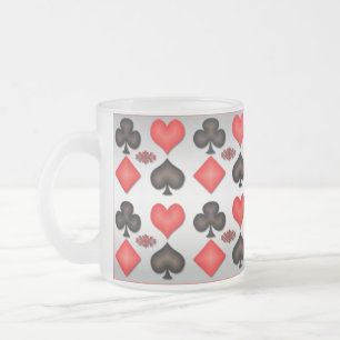 Fyra uppspelningskort Ess Mugg Silver