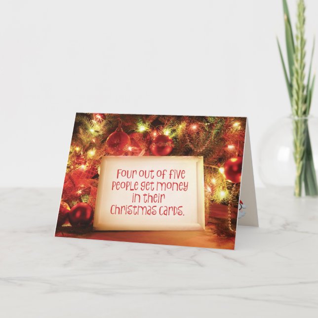 "Fyra ut ur fem folk" rolig jul Helgkort (Framsida)