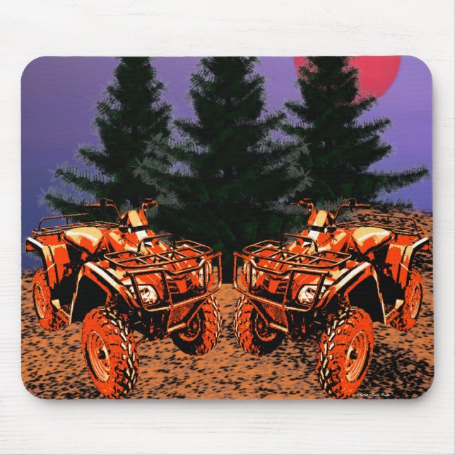 Fyra Wheeles Mousepad Musmatta (Framsidan)