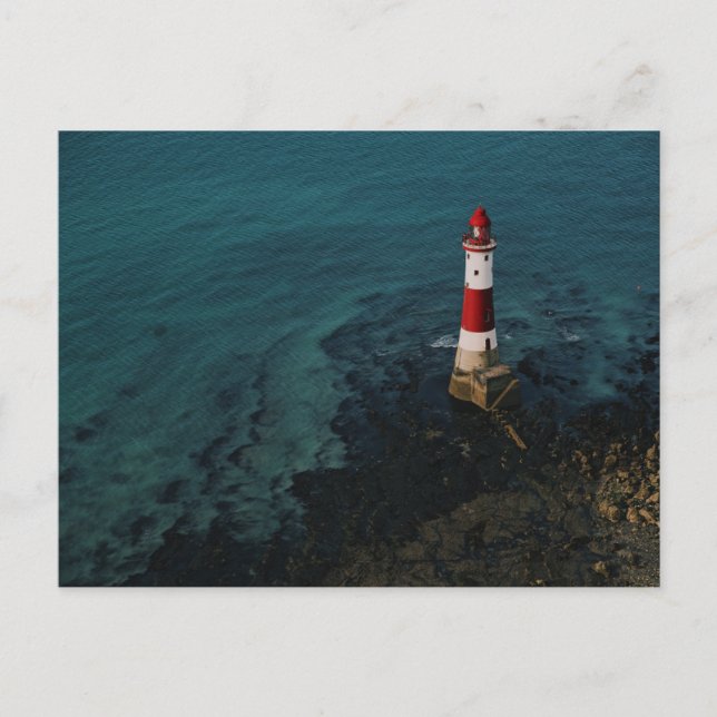 Fyrar | Beachy Head fyr England Vykort (Framsida)