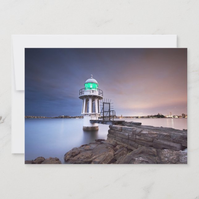 Fyrar | Cremorne Point fyr Australien Tack Kort (Framsida)