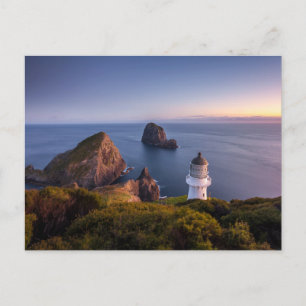 Fyrar Fyr Cape Brett Nya Zeeland Vykort