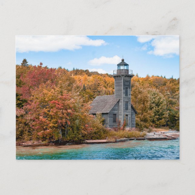 Fyrar | Grand Island East Channel Light Vykort (Framsida)