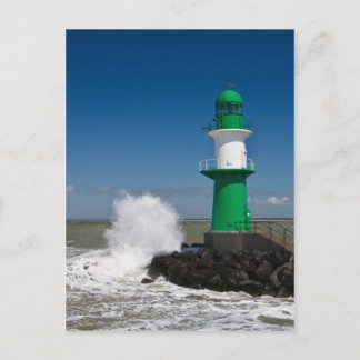 fyrar i Warnemuende Vykort