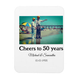fyrar till 50 år efter att du fyller i fotodatum magnet