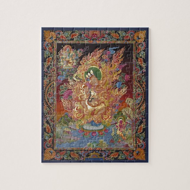Fyrarmade Ganesh Puzzle Pussel (Vertikal)