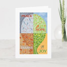 Fyrårstiders hälsningskort helgkort