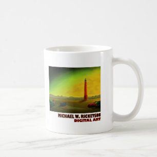 Fyren i ett kargt landskap muggen kaffemugg