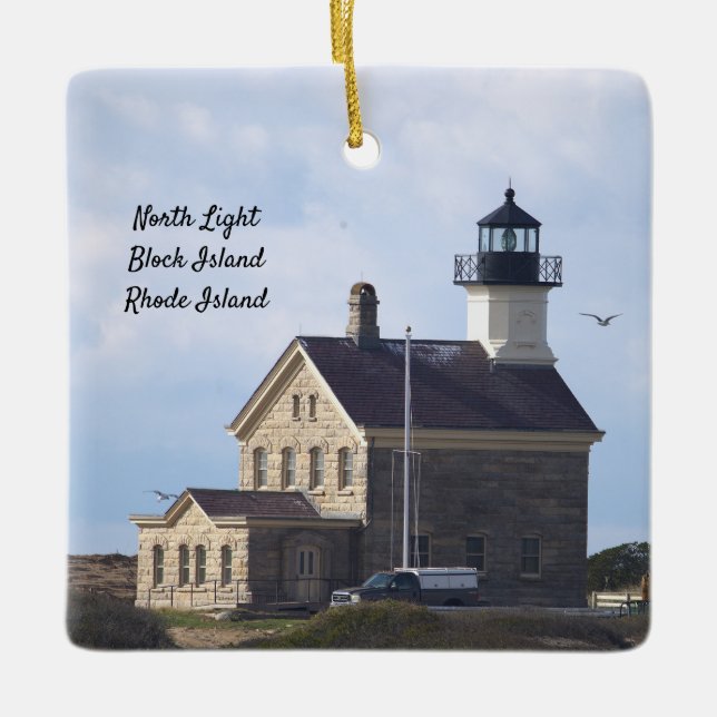 Fyren North Light-utsmyckning  Julgransprydnad Keramik (Framsida)