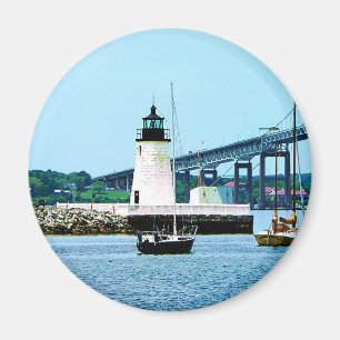 Fyren överbryggar och fartyg, Newport, RI Magnet