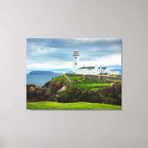 Fyren på Fanad Head i duk Irland Canvastryck