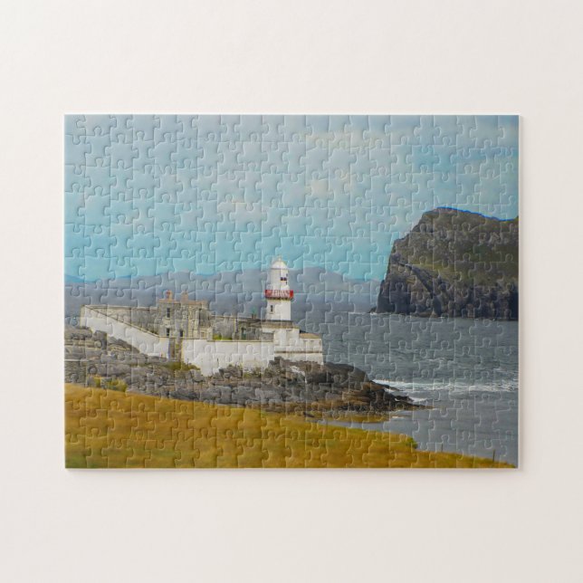 Fyren Valentia Island Kerry. Pussel (Horisontell)