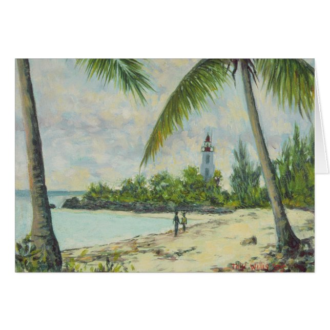 Fyren Zanzibar 1995 Hälsningskort (Framsidan Horizontal)