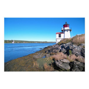 Fyrerpunkt, Maine Photo Print Fototryck