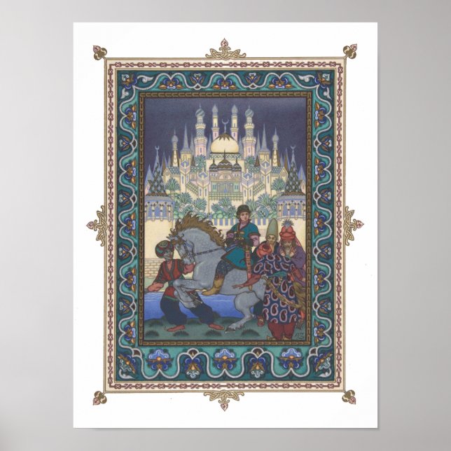 Fyrfågel: Tsarevich Ivan på Horse Poster (Framsidan)