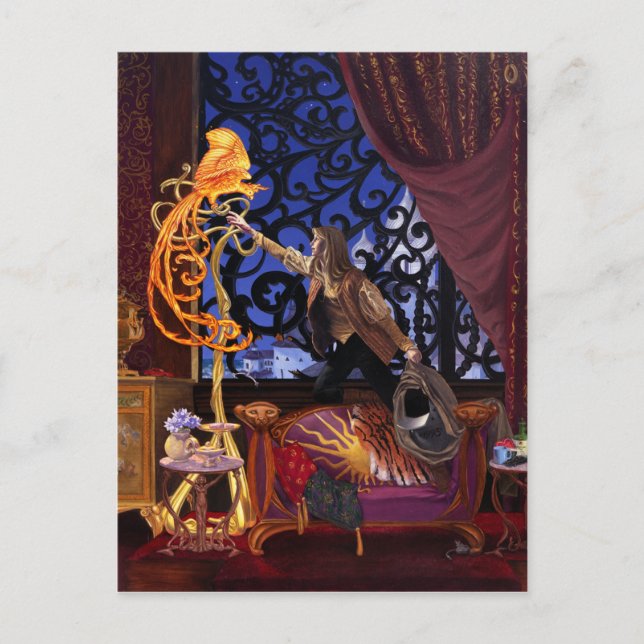 Fyrfågel - vykort (Framsida)