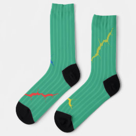 Fyrfärgade upplopp med Crazy Socks på grönt