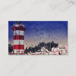 fyrfartyg Hilton Head South Carolina Visitkort