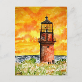 Fyrfyr i gay head marthas vineyard Postcard Vykort