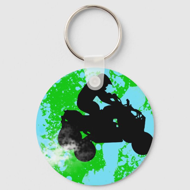 fyrhjulingar. nyckelring (Framsida)