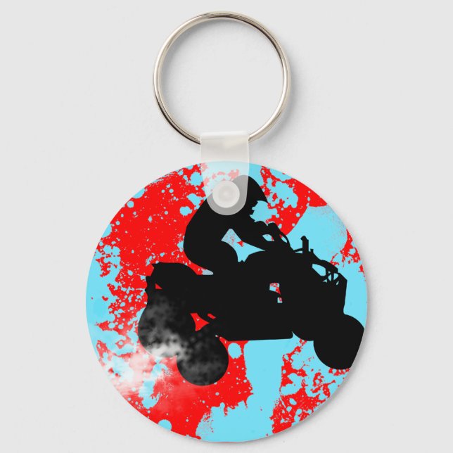 fyrhjulingar. nyckelring (Framsida)