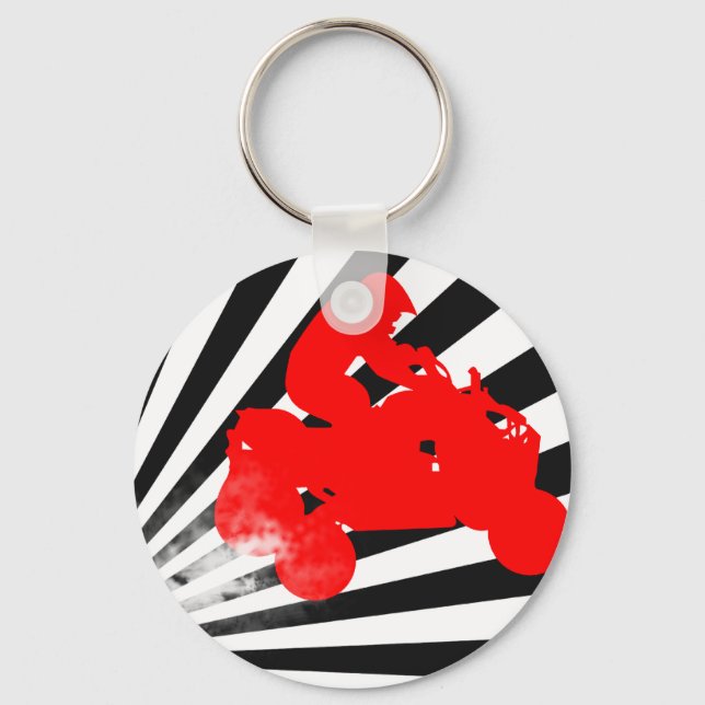 fyrhjulingar. nyckelring (Framsida)