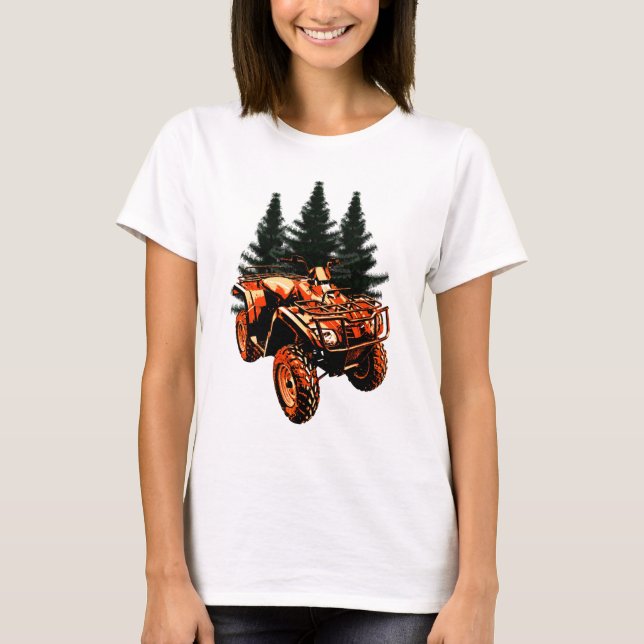 Fyrhjulsfartyg Tee Shirt (Framsida)