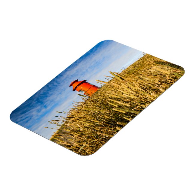 Fyrhus i Stykisholmur, Island Magnet (Vänstra Sidan)