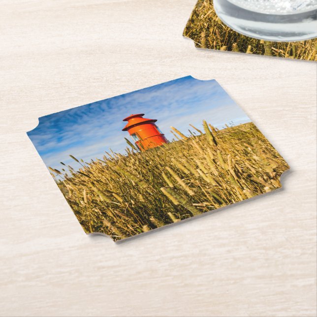 Fyrhus i Stykisholmur, Island Underlägg Papper (Vinklad)