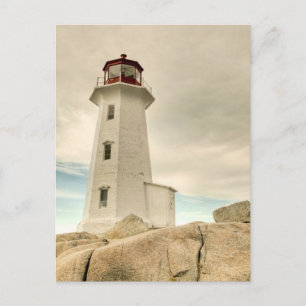 Fyrhuset, Peggy's Cove, Nova Scotia. Vykort